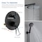 Kibi Circular Pressure Balanced 2-Function Shower System with Rough-In Valve, Matte Black KSF403MB - alternate 5